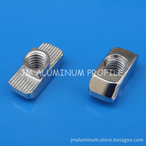 T Nut Hammer Head Nut Fasten Nickel Plated for 40 Series Slot Groove 8 M6 Aluminium Profile Accessories